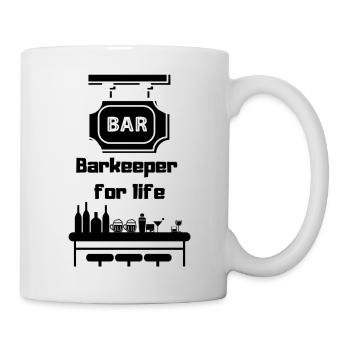 Barkeeper for Life - für Service Arbeiter - Tasse - Weiß - Rechts