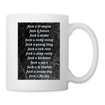 Fuck u Celebrity - Tasse - Weiß - Rechts