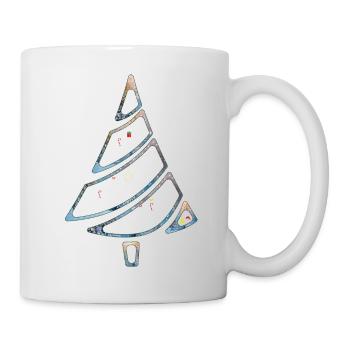 Weihnachtsbaum Kampfsport Boxen Karate Judo - Tasse - Weiß - Rechts