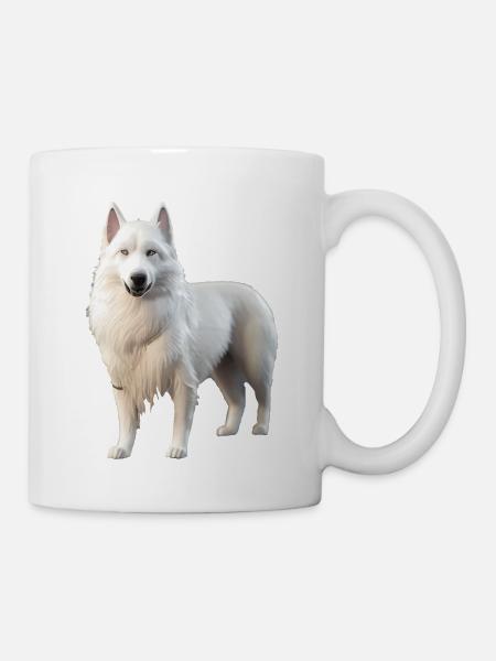 Chien de berger blanc - Mug blanc - blanc