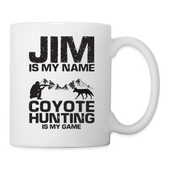 Conception de chasseur de coyote pour la chasse au coyote - Mug blanc - blanc - Droite