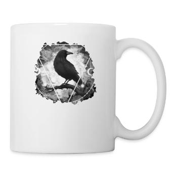 Occultisme gothique Raven Crow - Mug blanc - blanc - Droite