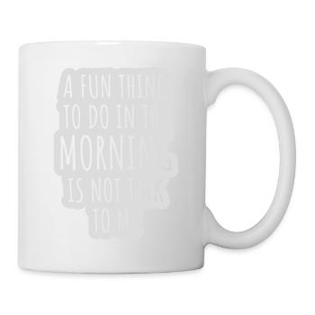 ne me parle pas - Mug blanc - blanc - Droite