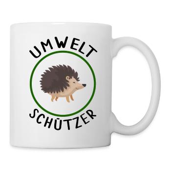 Natur Igel Umeltschützer Naturschutz Igelexperte - Tasse - Weiß - Rechts