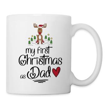 My first Christmas as Dad - Tasse - Weiß - Rechts