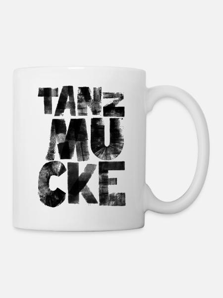 Tanzmucke schwarz - Tasse - Weiß