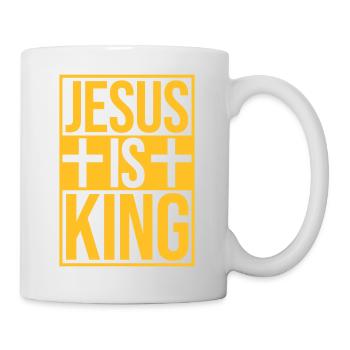 jesus is king Zitat - Tasse - Weiß - Rechts