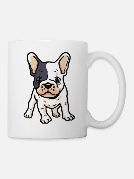 Bébé Français Idée cadeau de chien bouledogue - Mug blanc - blanc