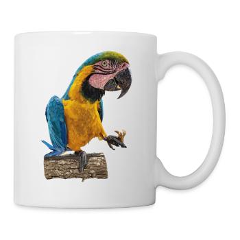The blue and yellow macaw - Mug - white - Right