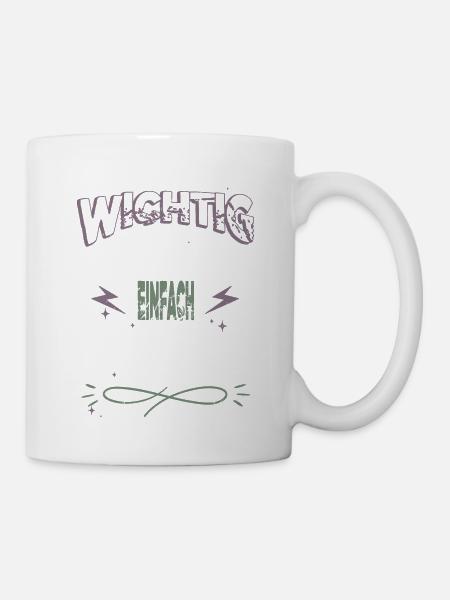 eine familie ein team asatru vater familienwappen - Tasse - Weiß