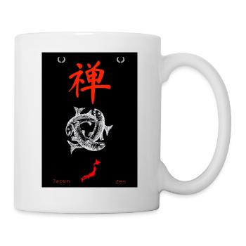 Japanisch - Tasse - Weiß - Rechts