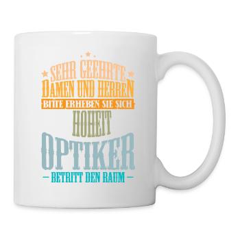 Optiker Augenoptiker - Tasse - Weiß - Rechts