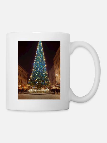 Grand arbre de Noël - Mug blanc - blanc