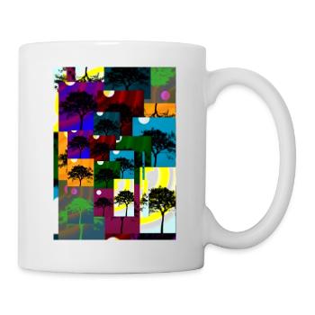 Tree art - Tasse - Weiß - Rechts