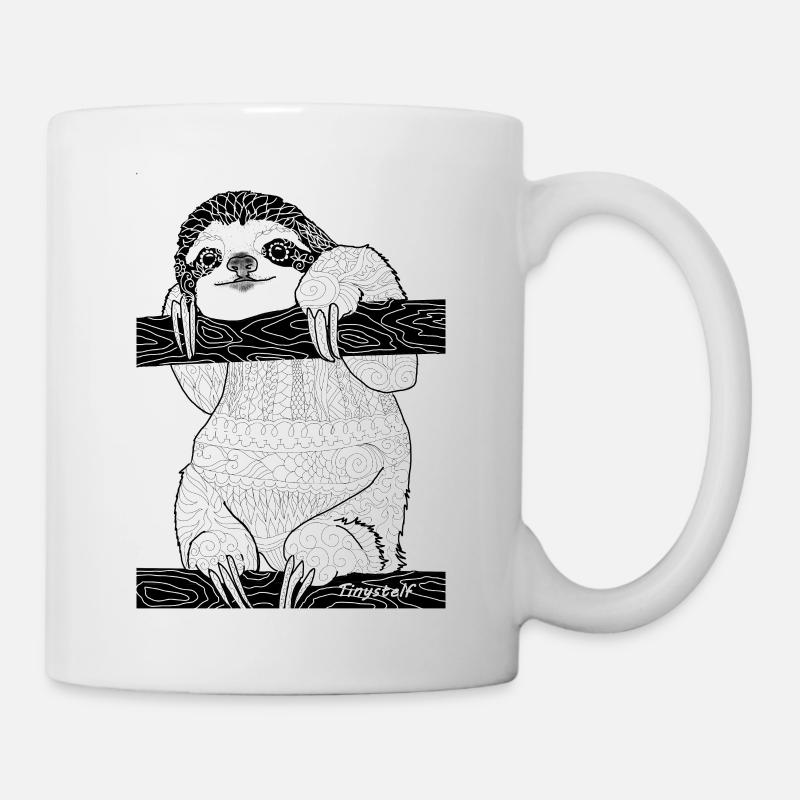 paresseux - Mug blanc - blanc