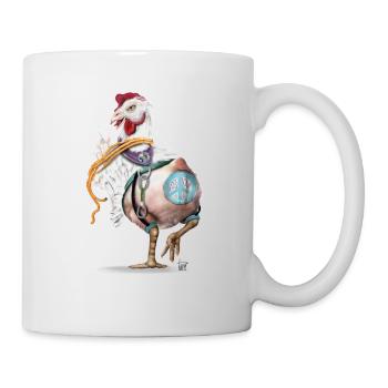 Poulet fou - Mug blanc - blanc - Droite