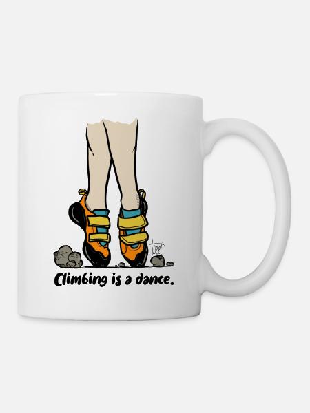 L’escalade est une danse colorée - Mug blanc - blanc