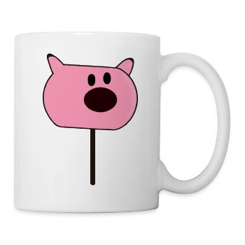 Eis am Stiel Schweinegesicht - Tasse - Weiß - Rechts