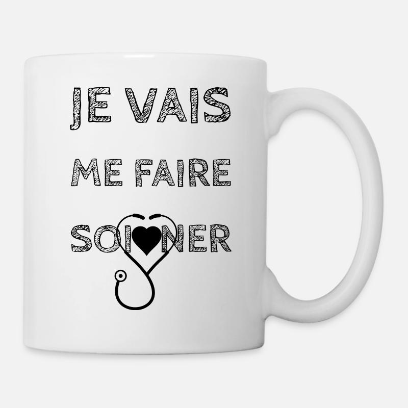 je vais me faire soigner - Mug blanc - blanc