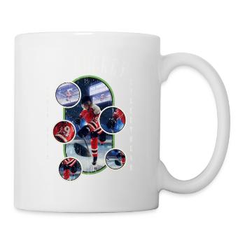 Eishockey Eishockeyspieler Spieler Vintage Retro - Tasse - Weiß - Rechts