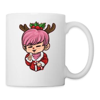 « Xmas Kpop », « Xmas Gin » ou « Xmas Beer », « Axolotl C - Mug blanc - blanc - Droite