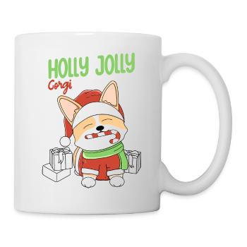 Holly Jolly Corgi - Mug - white - Right