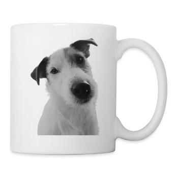 Klopfer der Jack Russel - Tasse - Weiß - Rechts