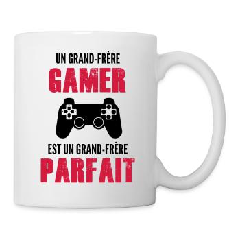 un grand frère gamer est un grand frère parfait - Mug blanc - blanc - Droite
