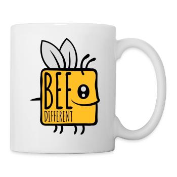 bee different saying quote - Mug - white - Right