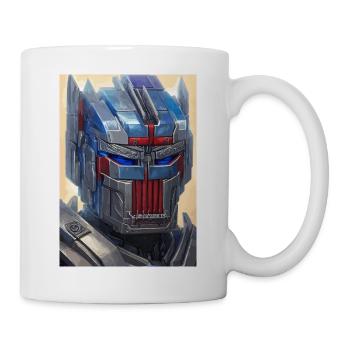 Roboter, Android, Cyborg, Science Fiction - Tasse - Weiß - Rechts