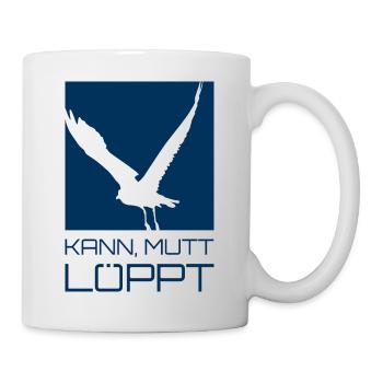 kann mutt löppt - Tasse - Weiß - Rechts