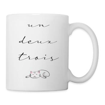 un deux trois cat - Tasse - Weiß - Rechts