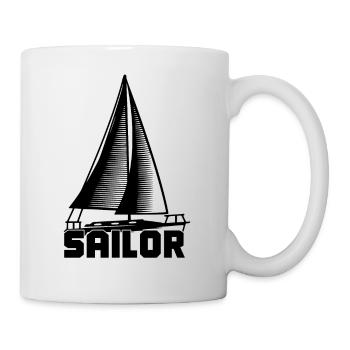 Sailor Segelboot Segeln - Tasse - Weiß - Rechts