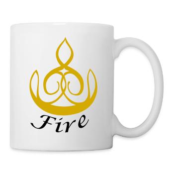 L’élément feu - Mug blanc - blanc - Droite