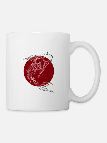 CARPE KOI - Mug blanc - blanc