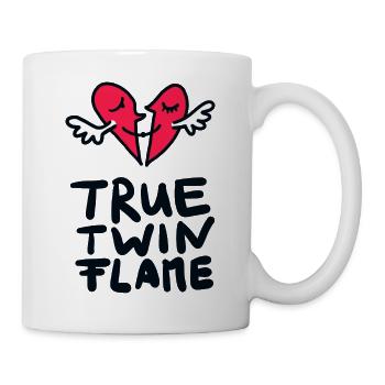 half hearts True Twin Flame - Mug - white - Right