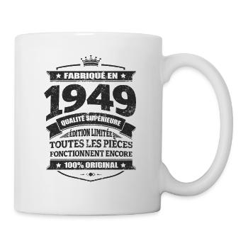 FABRIQUÉ EN 1949 - Mug blanc - blanc - Droite