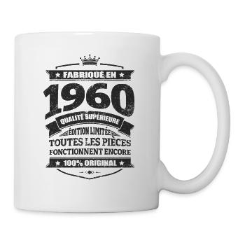 FABRIQUÉ EN 1960 - Mug blanc - blanc - Droite