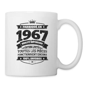 FABRIQUÉ EN 1967 - Mug blanc - blanc - Droite