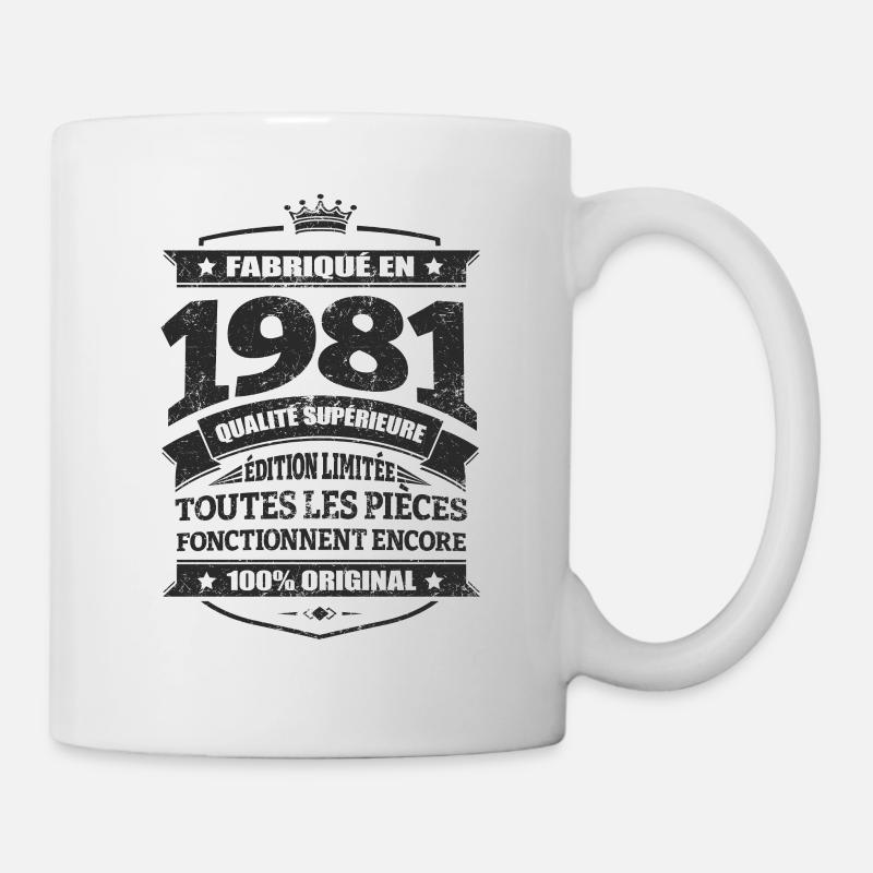 FABRIQUÉ EN 1981 - Mug blanc - blanc