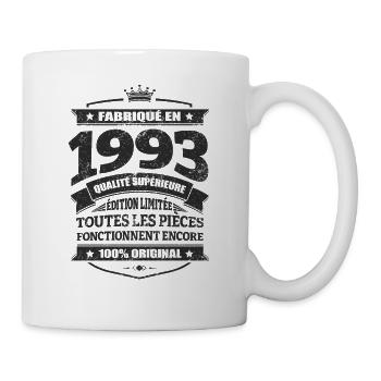 FABRIQUÉ EN 1993 - Mug blanc - blanc - Droite
