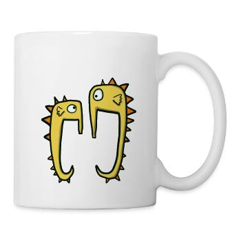 funny seahorses - Mug - white - Right