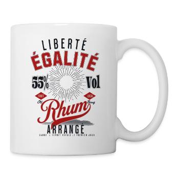 Liberté égalité rhum arrangé - Mug blanc - blanc - Droite