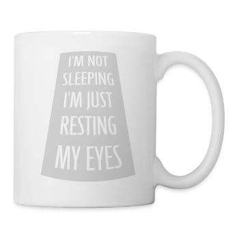 im not sleeping quote - Mug - white - Right