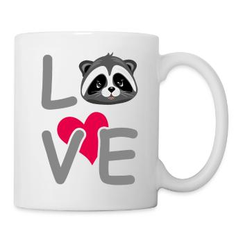 Amateur de raton laveur - Mug blanc - blanc - Droite