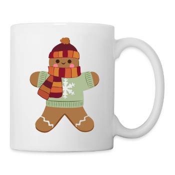 Lebkuchenmann - Tasse - Weiß - Rechts