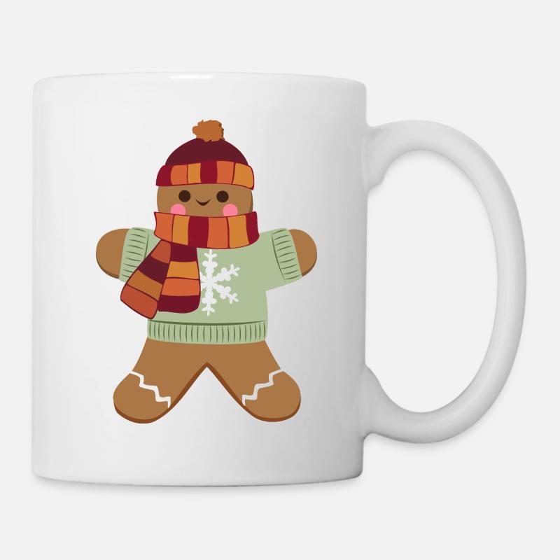 Lebkuchenmann - Tasse - Weiß