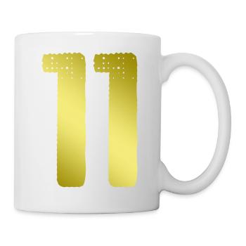 11 Maillot numéro - Mug blanc - blanc - Droite