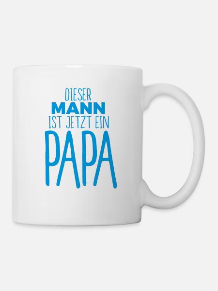 dieser mann ist jetzt ein papa geschenk - Tasse - Weiß