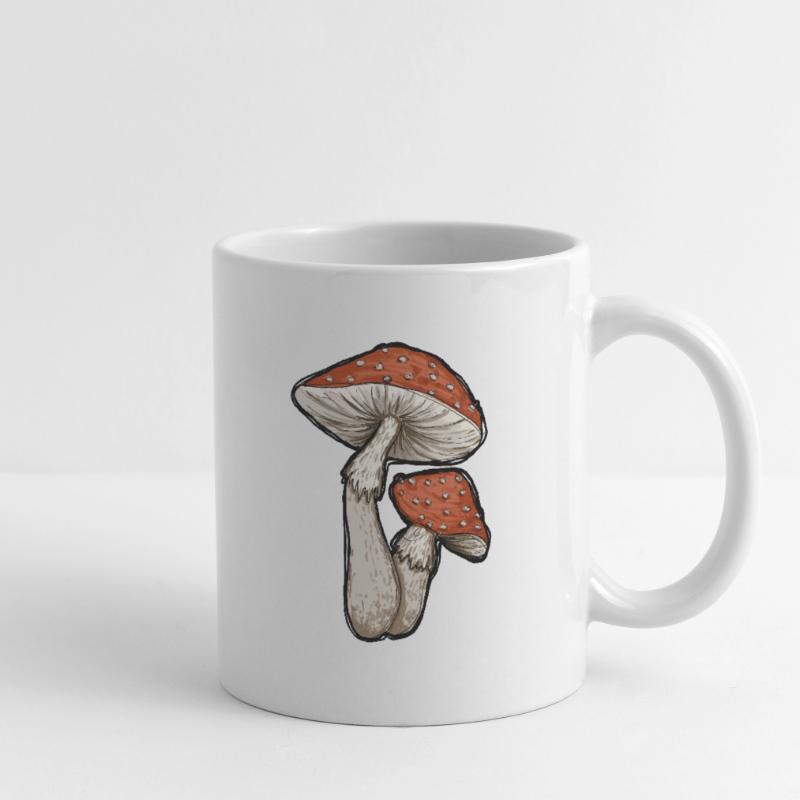 Toadstools Illustration Mug